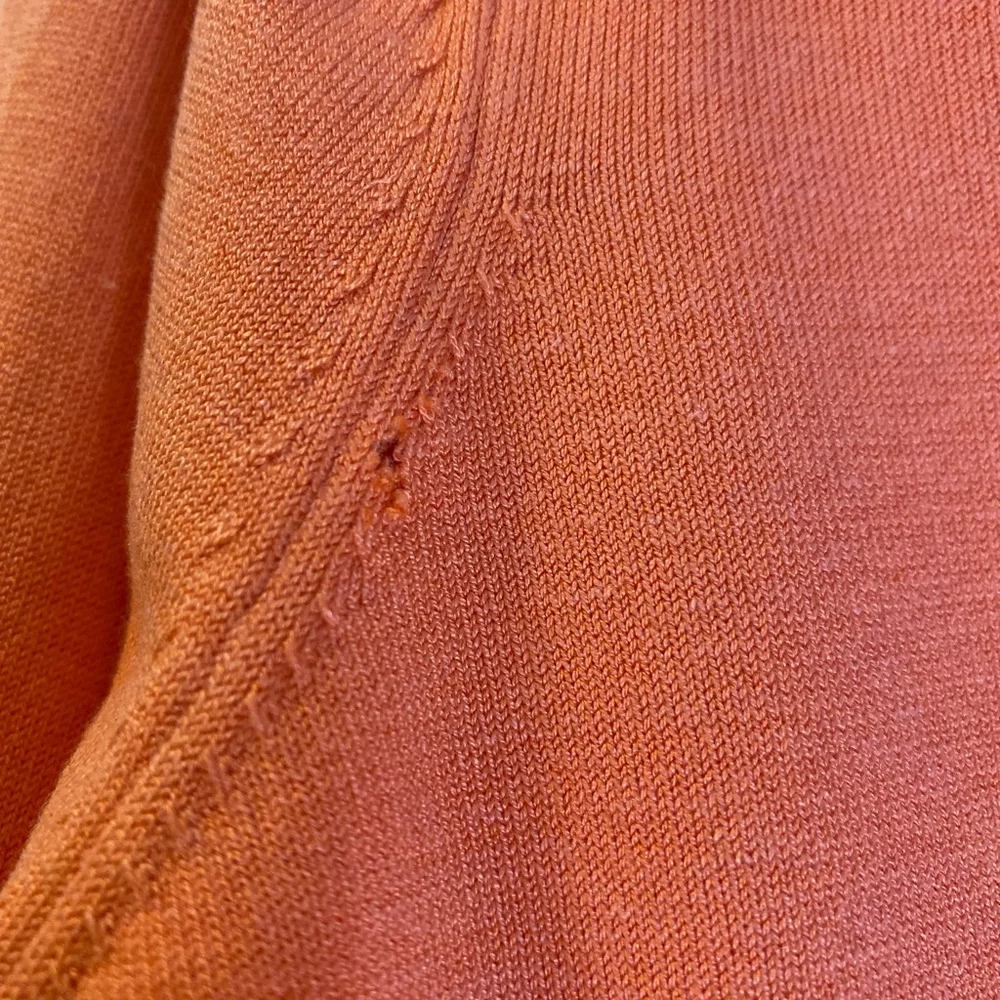 Women's August Silk Cardigan Orange Size XXL - Picture 4 of 6